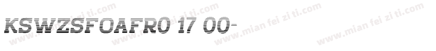 kswzsfoafr0 17 00字体转换